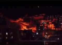 Livanın ərazisində İsrail Müdafiə Qüvvələrinin zərbələrindən sonra güclü yanğın baş verib – VİDEO