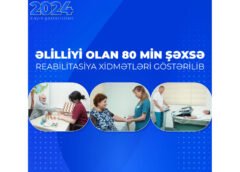 Əlilliyi olan 80 min şəxsə reabilitasiya xidmətləri göstərilib