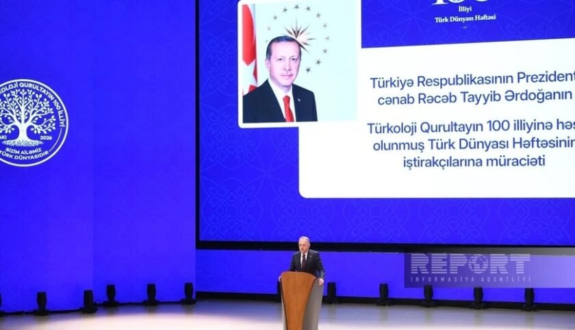 Ərdoğan: I Türkoloji Qurultayın 100 illik yubileyinin Bakıda qeyd olunması təsadüfi deyil