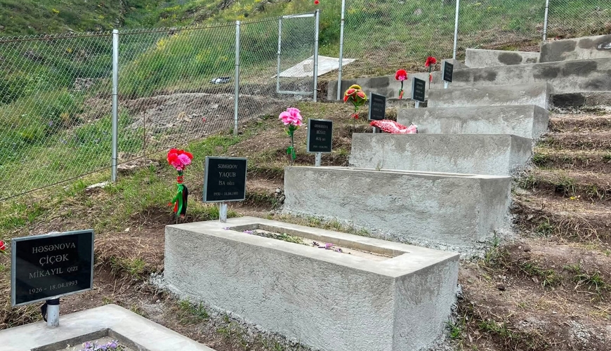 Başlıbel qətliamı şəhidləri məzarlığına keçid üçün asma körpü qurulduFOTO