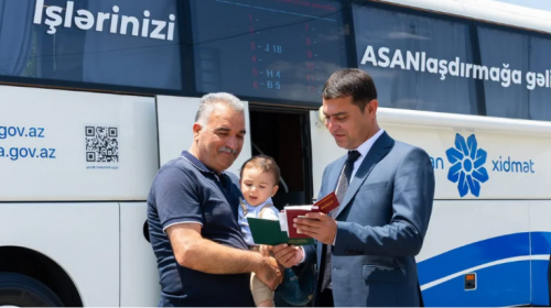 Səyyar ASAN xidmət Laçın şəhərində təşkil edilib