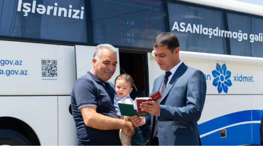 Səyyar ASAN xidmət Laçın şəhərində təşkil edilib