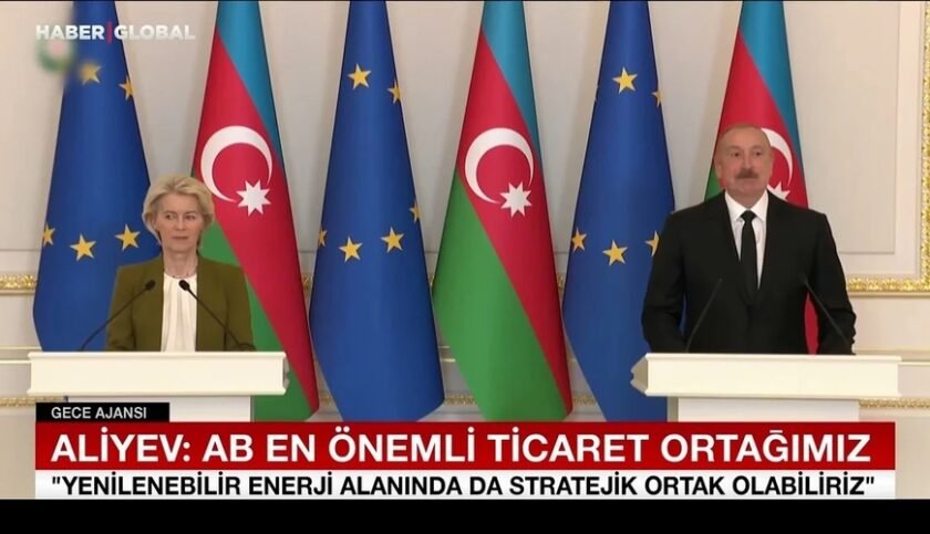 “Haber Global” İlham Əliyevlə Ursula Fon der Lyayenin görüşü barədə süjet hazırlayıb