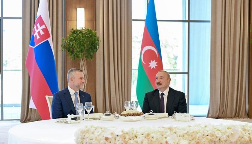 Prezident İlham Əliyevin adından Xankəndidə Slovakiya Prezidentinin şərəfinə rəsmi nahar verilib (Foto)