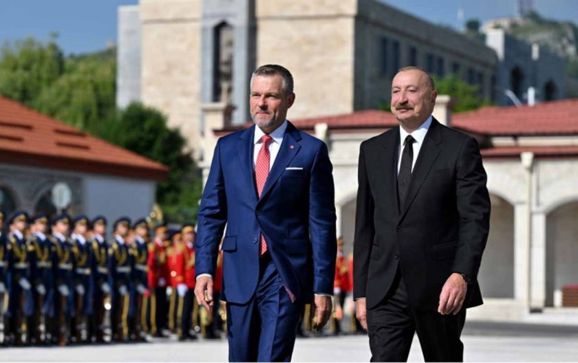 Şuşada Slovakiya Prezidentinin rəsmi qarşılanma mərasimi oldu – FOTO