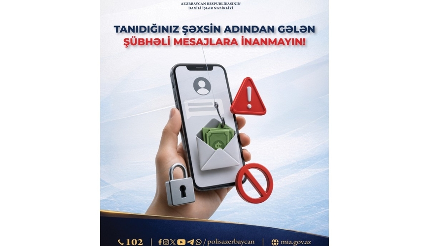 DİN-dən kiberdələduzluq halları ilə bağlı vətəndaşlara XƏBƏRDARLIQ