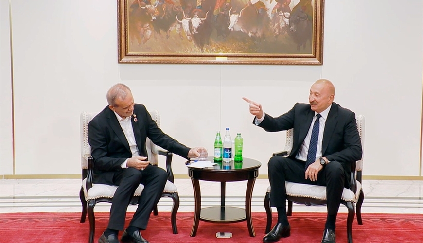 İlham Əliyev ilə Pezeşkian arasında MARAQLI DİALOQ – VİDEO