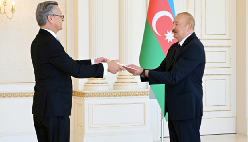 Prezident yeni səfiri qəbul etdi – FOTO