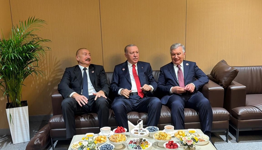 Azərbaycan, Türkiyə, Özbəkistan və İran prezidentləri Bişkekdə bir araya gəliblərFOTO
