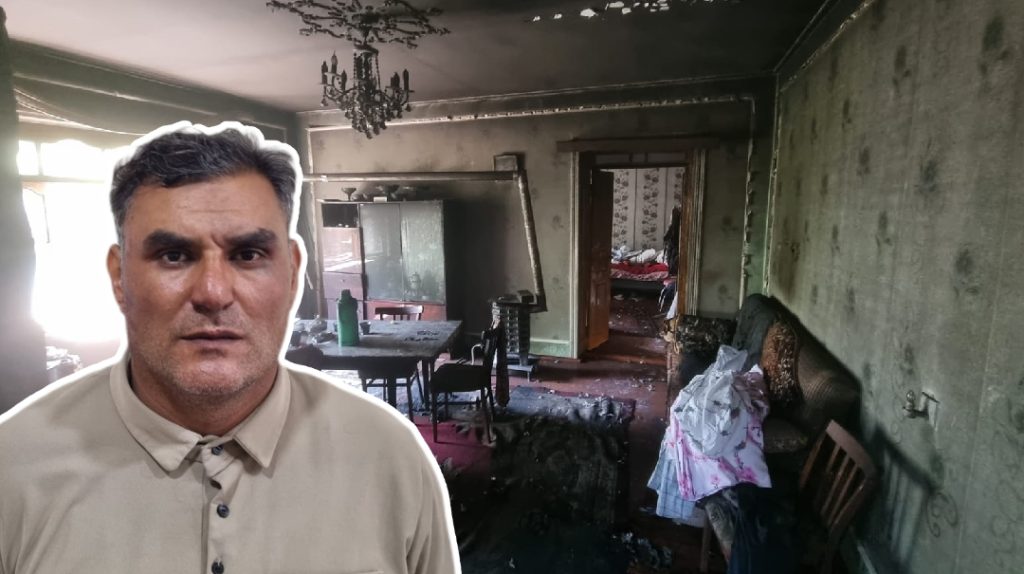 Tərtərdə ər-arvadı öldürən şəxs izi itirmək üçün evi yandırıb -Video