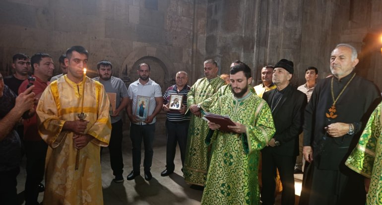 Alban-Udi xristian dini icmasının üzvləri Gəncəsər məbədini ziyarət etdilər – FOTO
