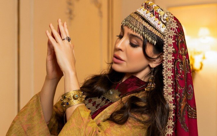 Leyla Əliyeva milli geyimdə – Foto