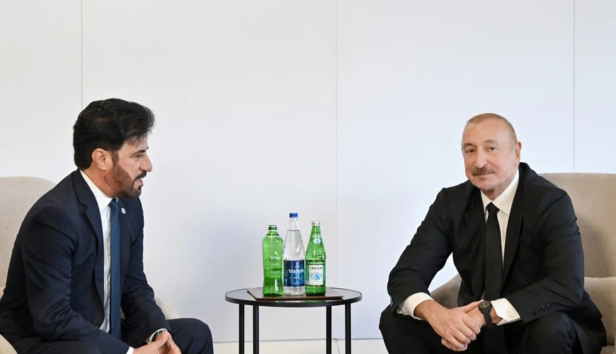 İlham Əliyev Məhəmməd Ben Sulayem ilə görüşdü