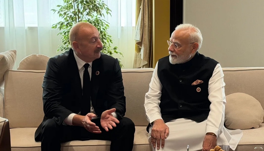 İlham Əliyev Narendra Modi ilə görüşü barədə paylaşım edib – FOTO