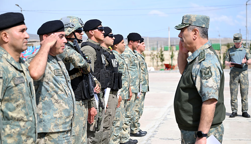 Azərbaycan hərbçiləri NATO əməliyyatı hazırlığında