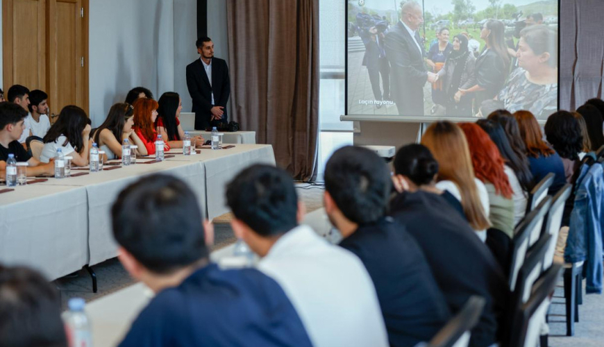 Qarabağ Universitetinin tələbələri ilə Laçında görüş keçirildi