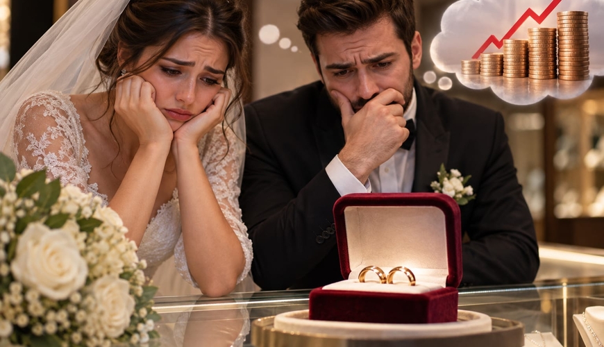 Qızıl bahalaşması toy üzüklərinə də çatdı – qonşu ölkədə bir cütü bu qiymətə olacaq