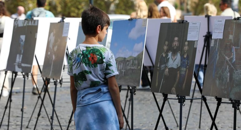 Ermənistanın Azərbaycana qarşı mina müharibəsi Romada fotofaktlarla nümayiş etdirildi