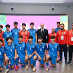 Prezident ailəsi ilə FIFA U-15 dünya çempionatının açılış mərasimini izlədi – VİDEO