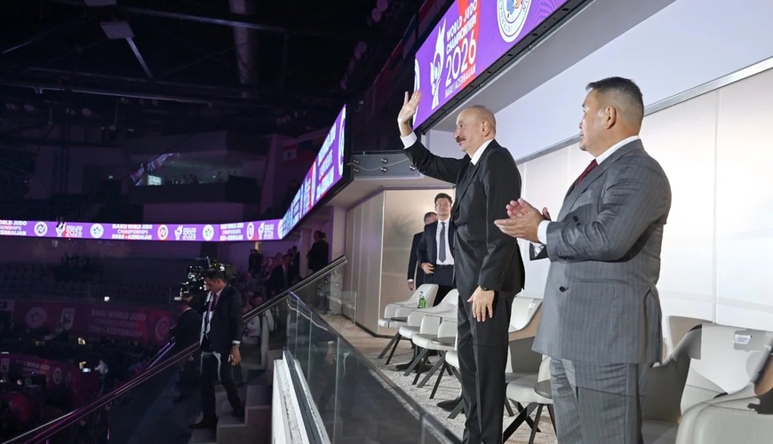 Prezident cüdo üzrə dünya çempionatının açılış mərasimini izlədiYENİLƏNİB